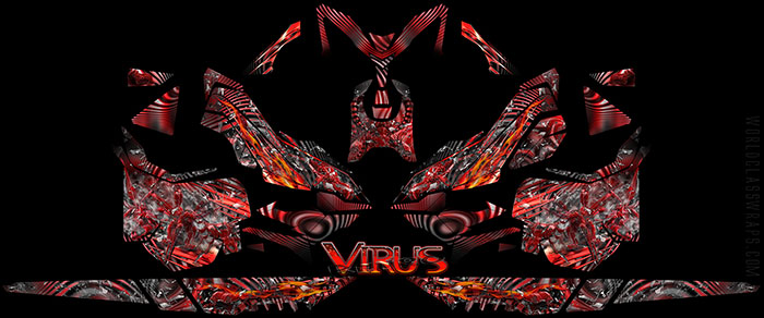 Retro Virus skidoo wrap
