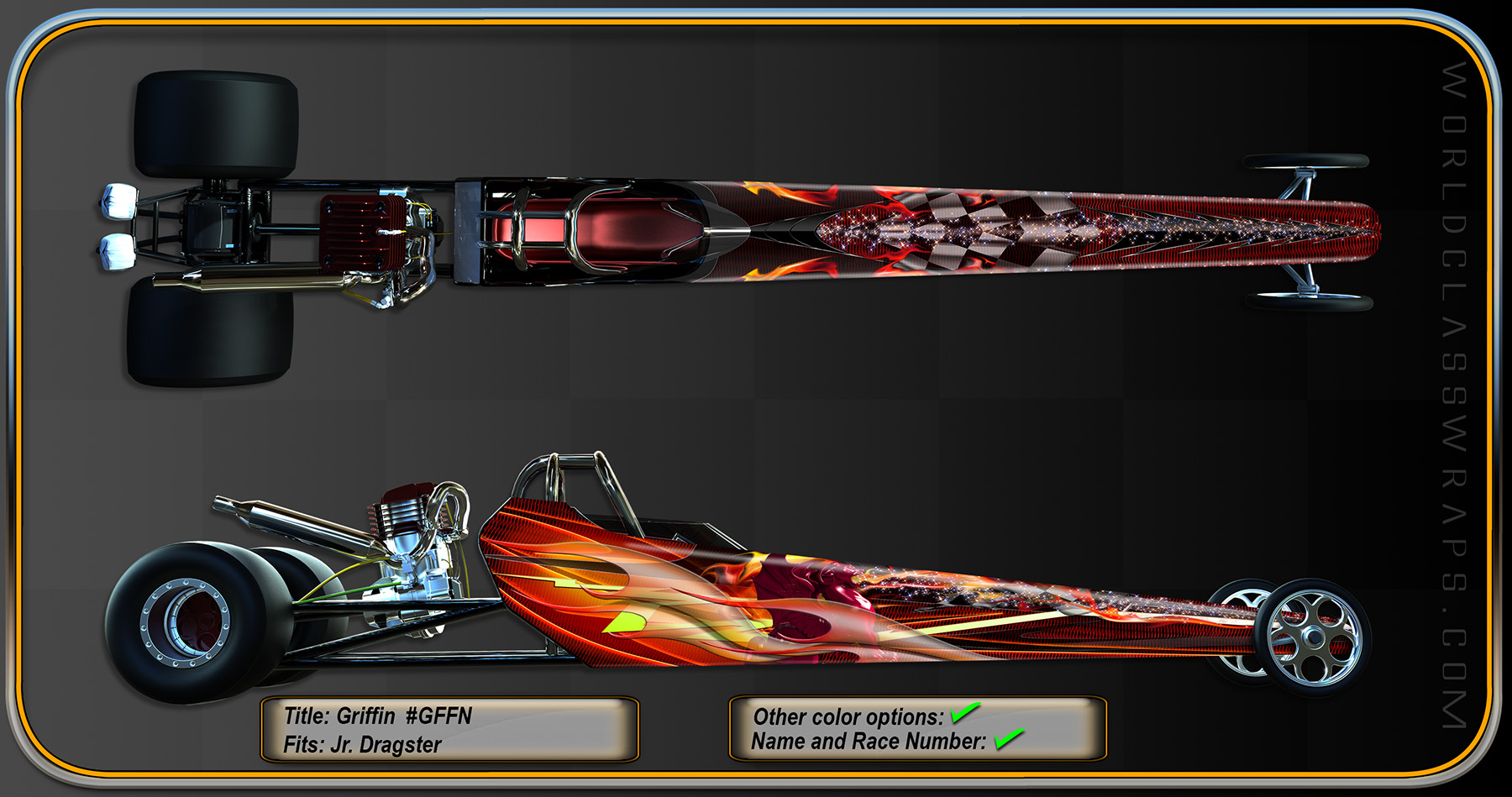 dragster graphics wrap image titled Griffin