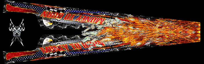 dragster graphics MONET TO BURN