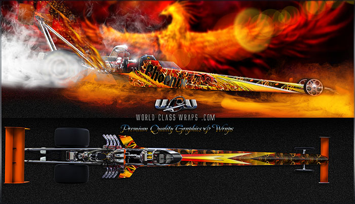 Phoenix dragster graphics wrap