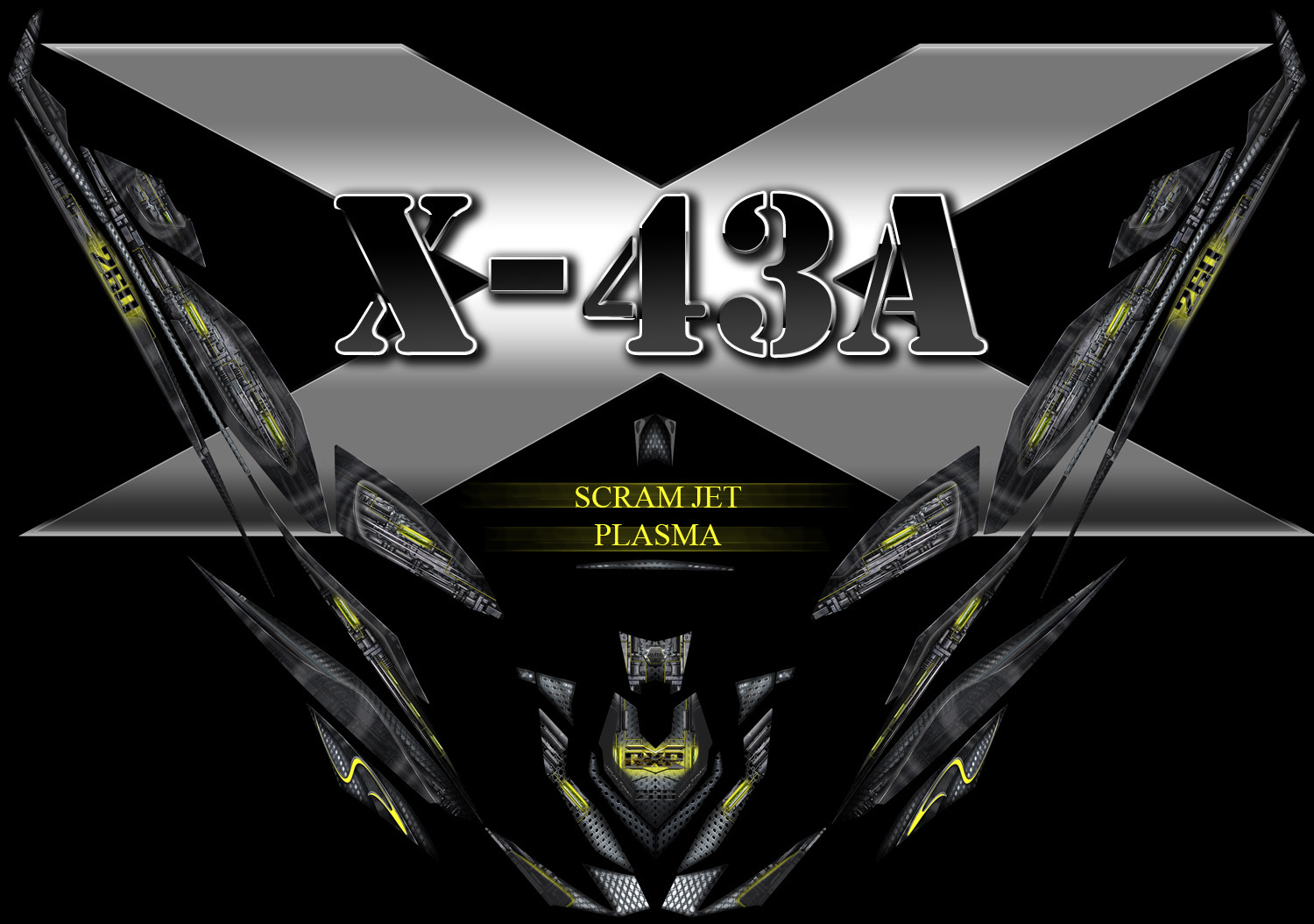 X-43A Scranjet RXPX260 graphics