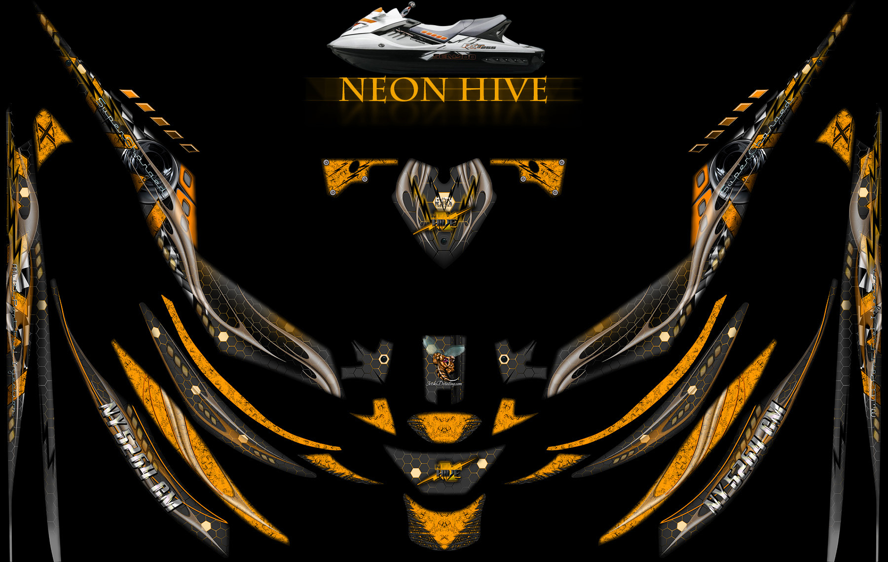 NEON-HIVE_copper-seadoo-RXTX-graphics-kit