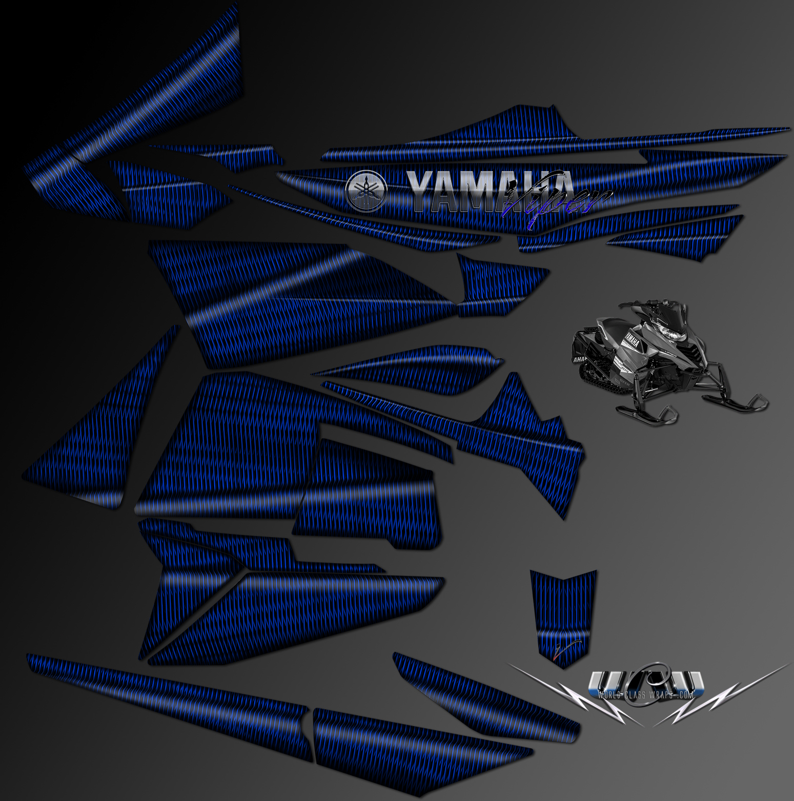 yamaha-snowmobile-wrap-light-blue-color