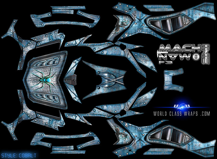 SPYDER F3 WRAP TITLED COBALT