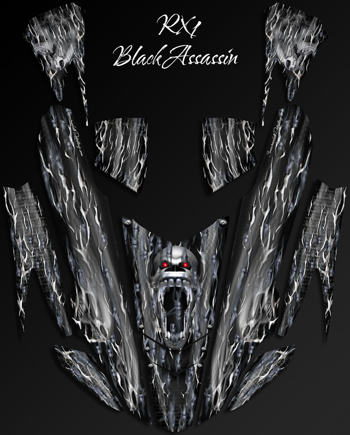 Black Assassin yamaha RX1 wrap