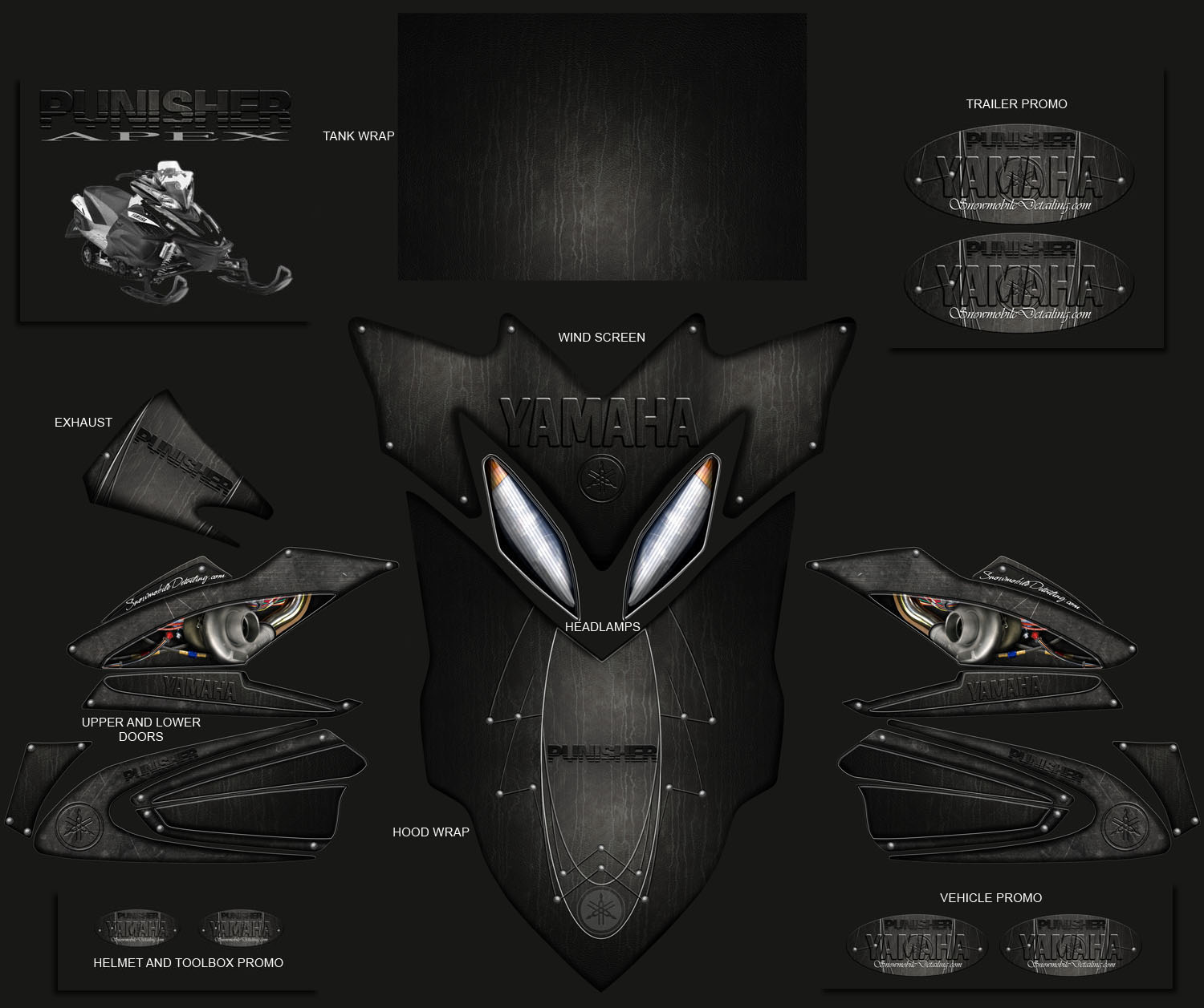 Punisher graphics Apex sled
