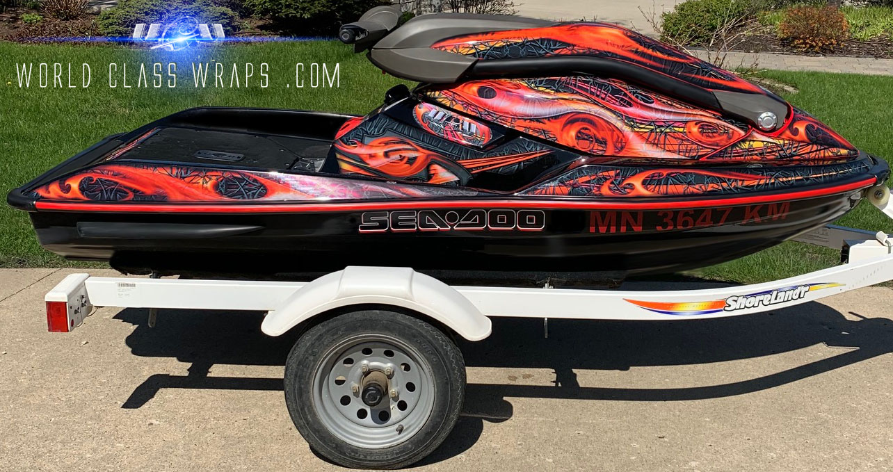 Custom seadoo 3D wraps